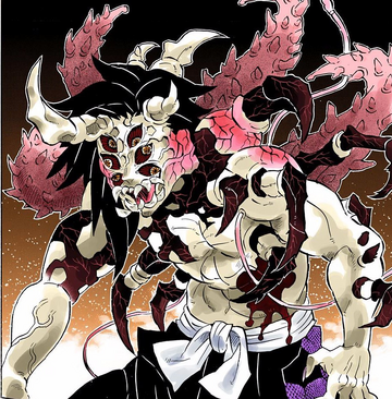 Demon slayer: kimetsu no yaiba kokushibo in front of the crescent