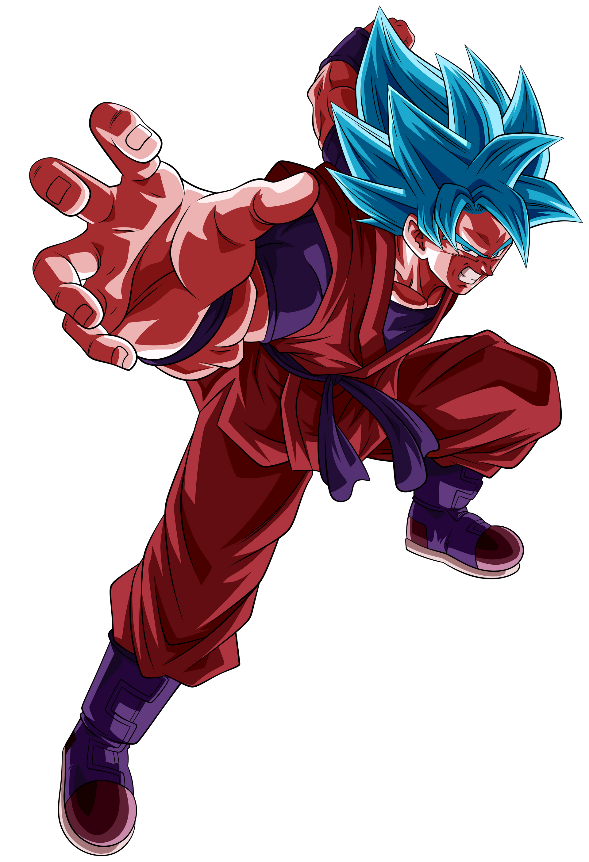 Goku Super Saiyan Blue Kaioken x20 / Surpass Your Limits | Sticker