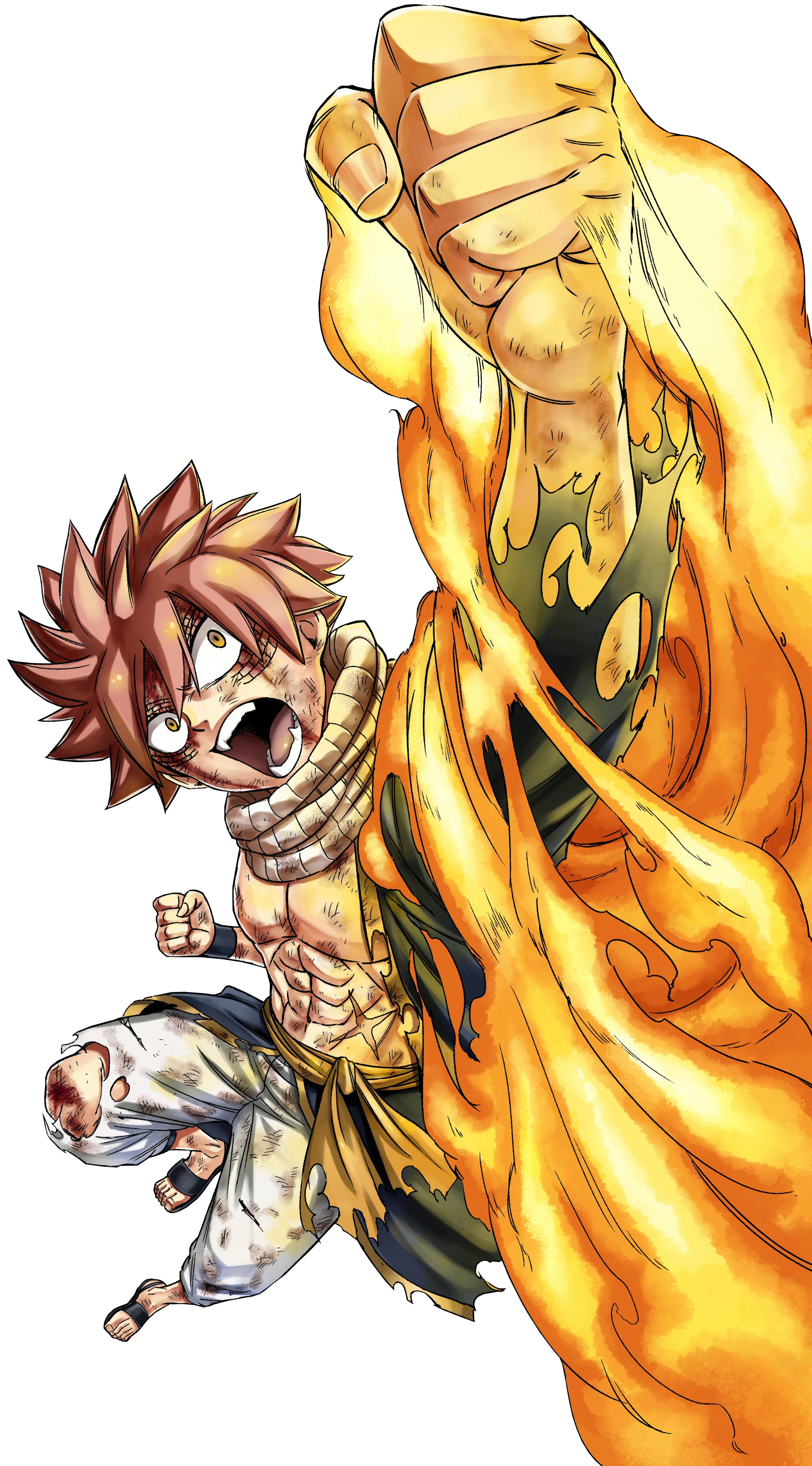 Ignia Flame Natsu vs Seven Dragon Slayer Flame Natsu - Battles