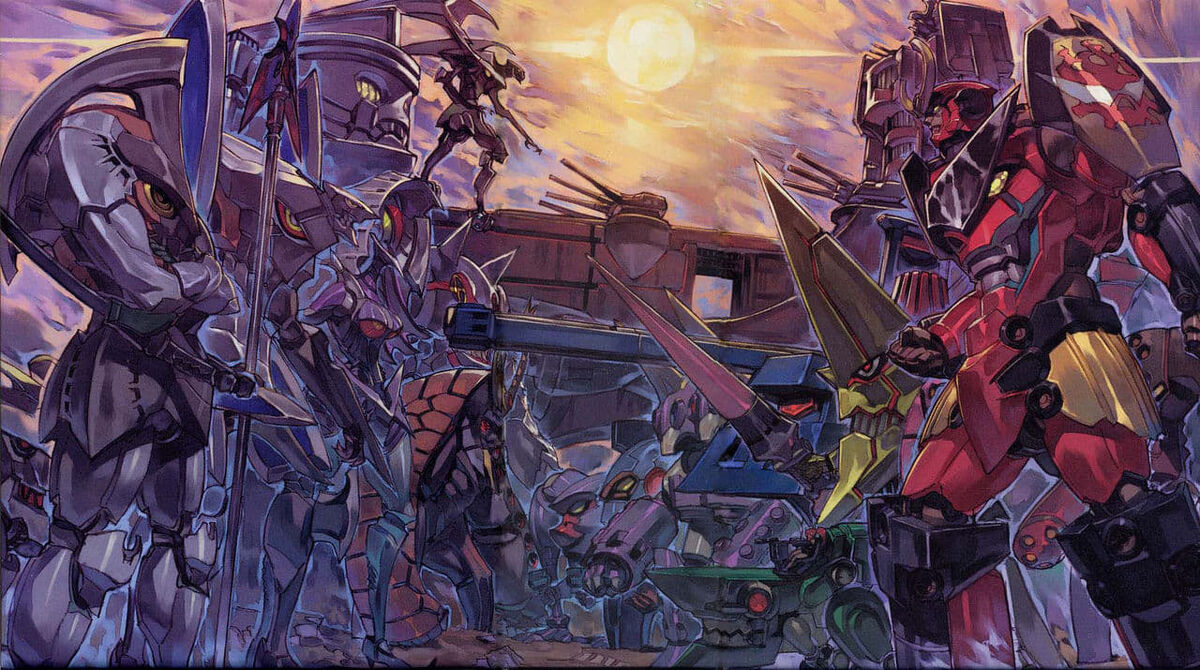 Always wondered what the mechs looked liked if Gurren combined with the  other gunmen. Finally found it in the manga. Gurren+Yoko : r/gurrenlagann