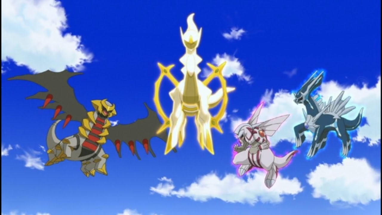 palkia vs dialga vs giratina vs arceus vs darkrai