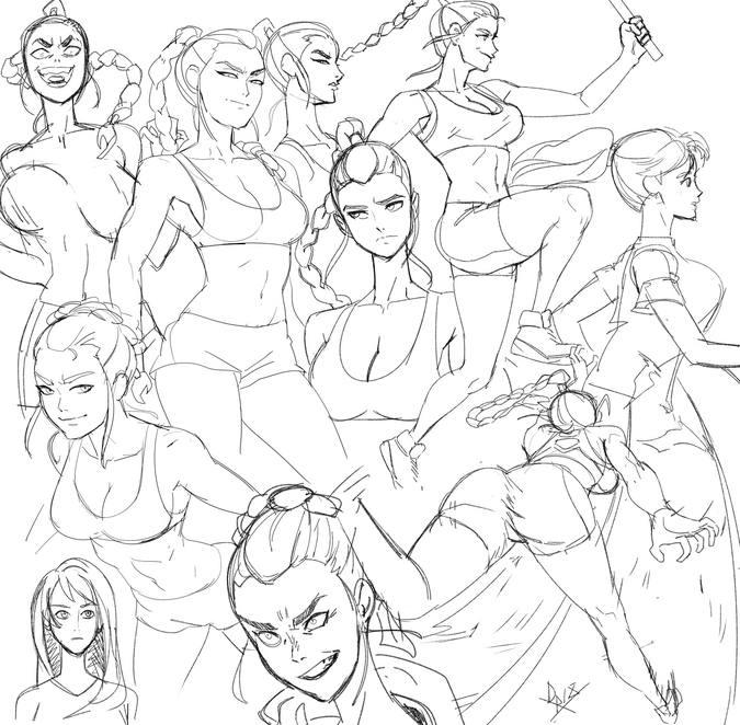 Anime fighting sketches | Human figure drawing, Figure drawing, Action poses
