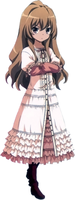 Taiga Aisaka Toradora Wiki Fandom Taiga is regarded as a tiny but really beautiful girl, ryuji even comment the she looks handcrafted, like a doll. taiga aisaka toradora wiki fandom