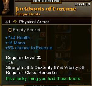 Jackboots of Fortune