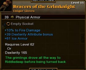 Bracers of the Grimknight