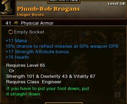 Plumb-Bob Brogans
