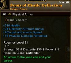 Boots of Missile Deflection