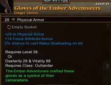 Glove Ember Adventurers