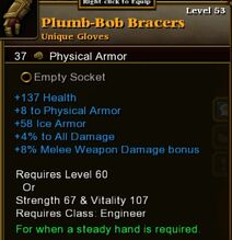 Plumb-Bob Bracers
