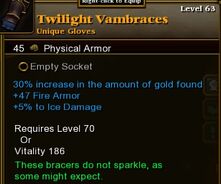 Twilight Vambraces