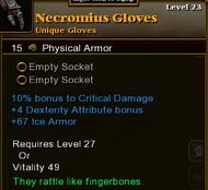Necromius Gloves