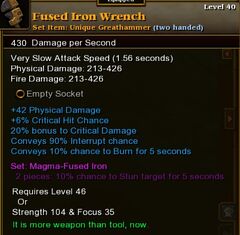 Fused Iron Wrench