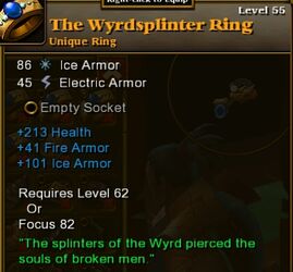 The wyrdsplinter ring