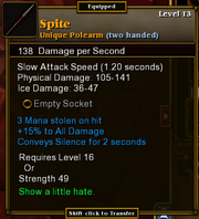 Spite stats