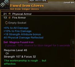 Fused Iron Gloves