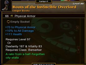 Boots of the Invincible Overlord