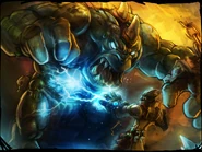 The Alchemist facing a troll