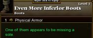 Even More Inferior Boots