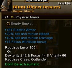 Blunt Object Bracers