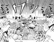Toriko and Zebra having a party at Hotel Gourmet