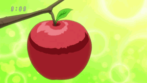 An apple being revitalized