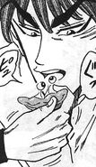 Toriko eating Edamame