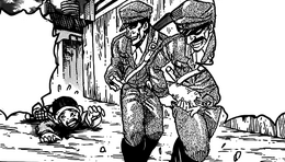 the guards stealing from the boy