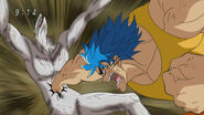 Toriko hitting Nitro with Speed of Sound Kugi Punch