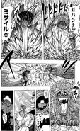 Toriko and Zebra using 15 Ren Kugi Punch and Voice Missile on the snake-tail.