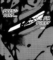 Shigematsu regaining his heart and mind in his final moments.