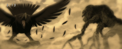 Four Beast facing Emperor Crow in the past