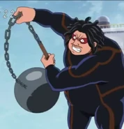 Drunker's weapon in the anime