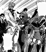 Aimaru and the rest of Gourmet Knights and Gourmet Yakuza ready to fight