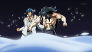 Toriko and Starjun punch themselves