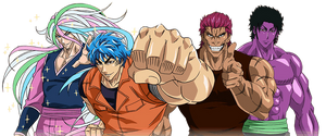 The Four Heavenly Kings: Sunny, Toriko, Zebra and Coco