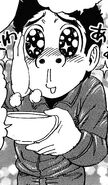 Komatsu liking the soup Melk made