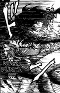 Toriko hitting Starjun with 50 Ren Kugi Punch