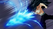 Toriko harmed by Fire Spear