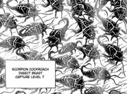 Scorpion Cockroach in the manga