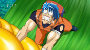 Toriko trying to pull out a corn