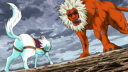 Toriko and Terry facing Gaoh