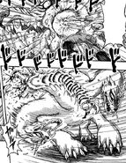 Toriko using Kugi Punch on Unicorn Cerberus