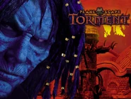 Henkel as the Nameless One on the cover of Planescape: Torment.