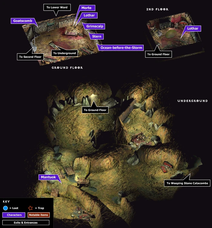 Bones of the night map