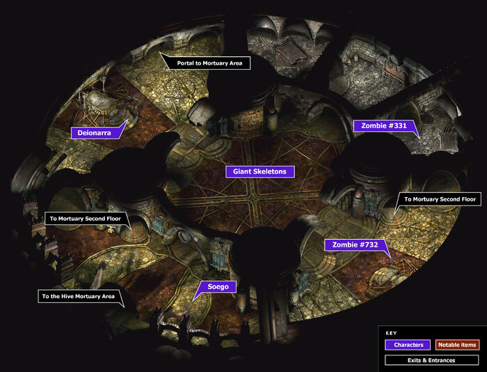 Mortuary1st floor map