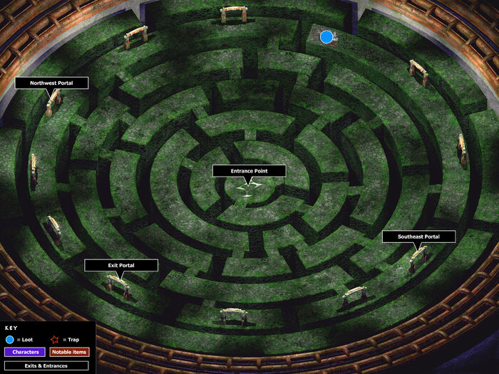 Players maze map