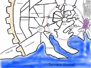 Sketch of a map of Sagus Cliffs, by Colin McComb