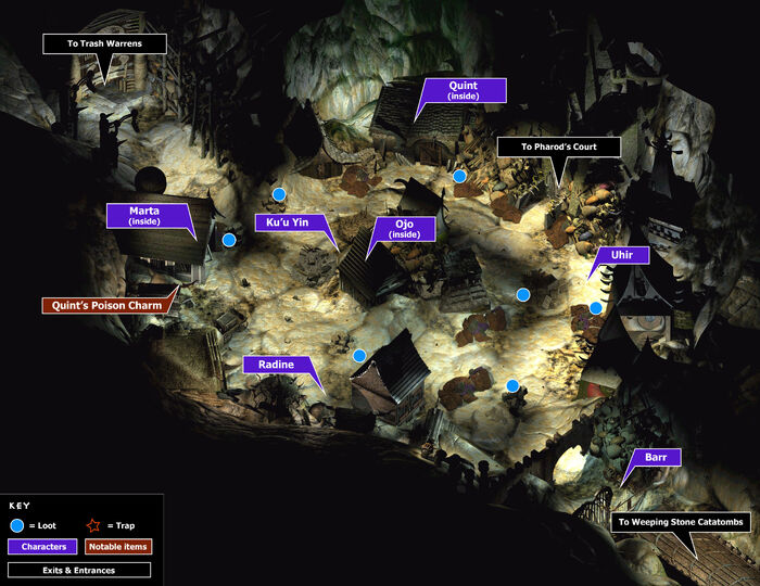 Buried village map