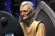 The librarian Jocasta Nu, from the Star Wars: The Clone Wars animated TV series