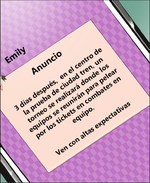 Emily anuncia en Torneo de Equipos